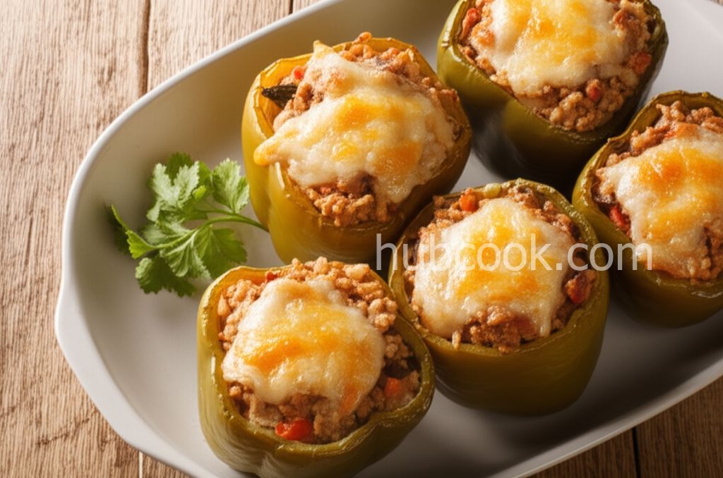 Peppers Stuffed with Chicken and Rice