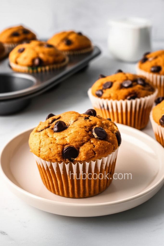 Pumpkin Chocolate Chip Muffins