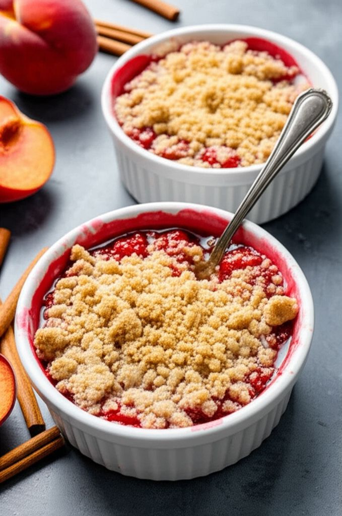 Raspberry Peach Crumble
