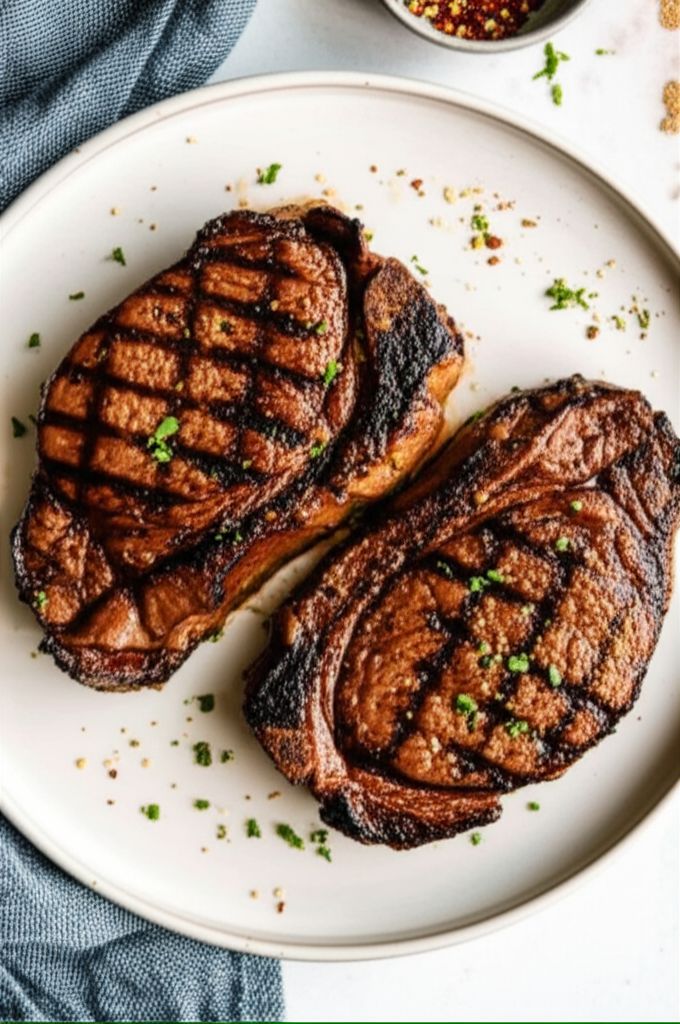 Rib-Eye Steaks with a Soy and Ginger Marinade