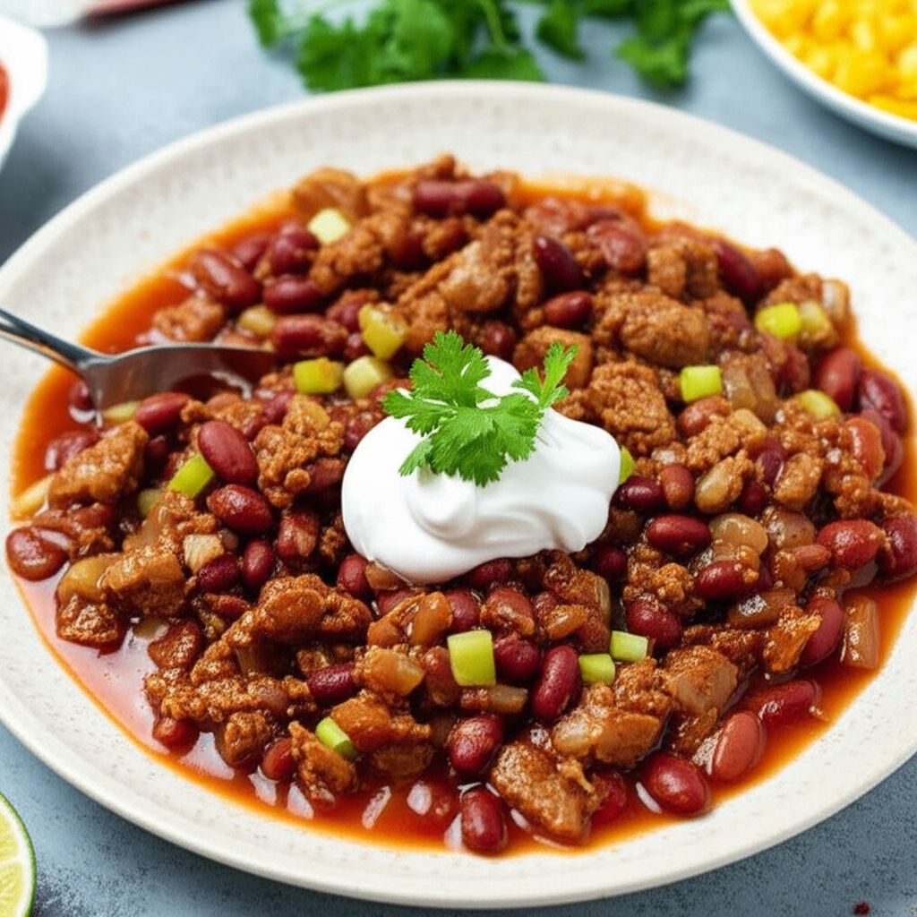 Slow Cooker 3-Bean Chili