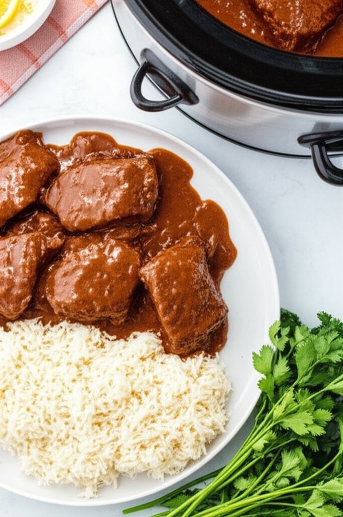 Slow Cooker Swiss Steak and Onion