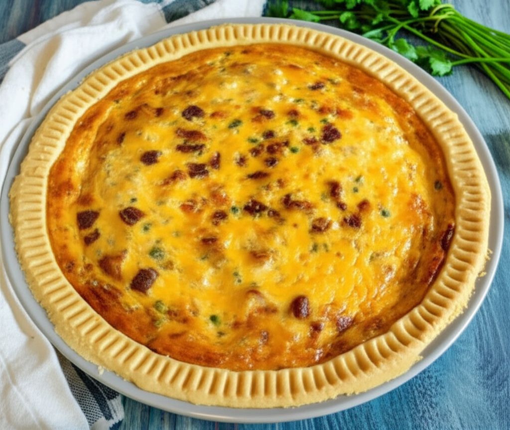 Sour Cream Chicken Quiche