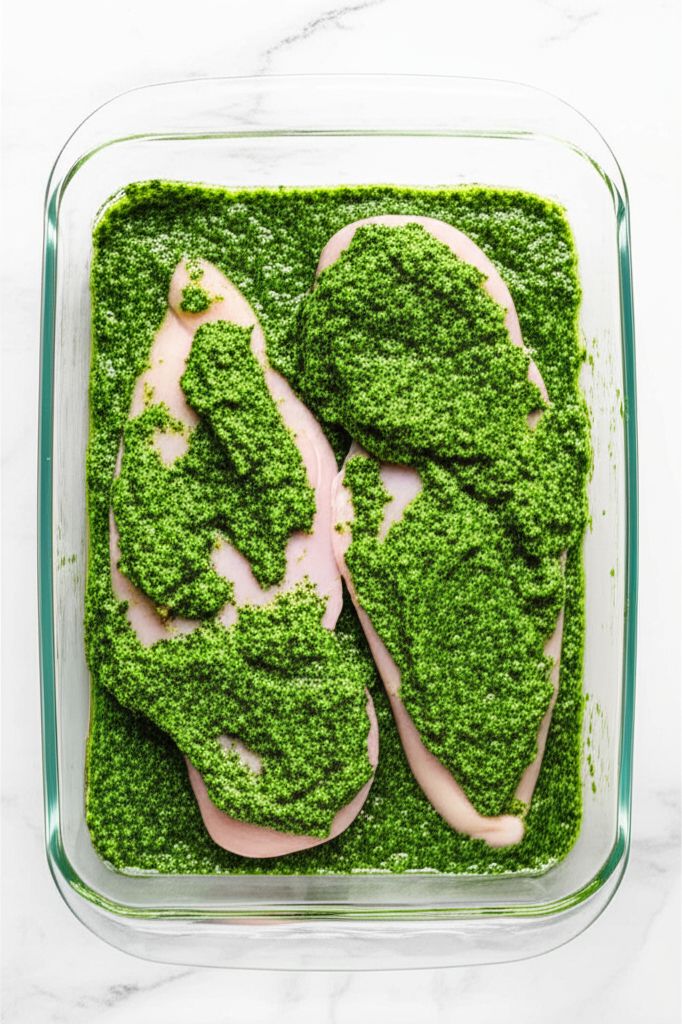 Spinach Pesto Chicken Breasts