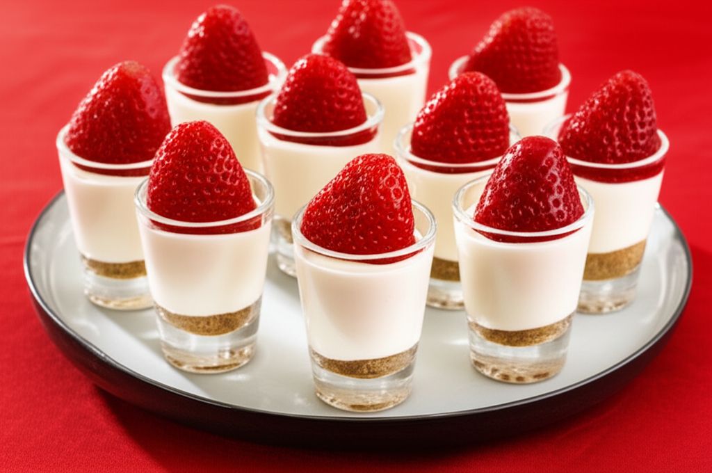 Strawberry Cheesecake Jell-O Shots
