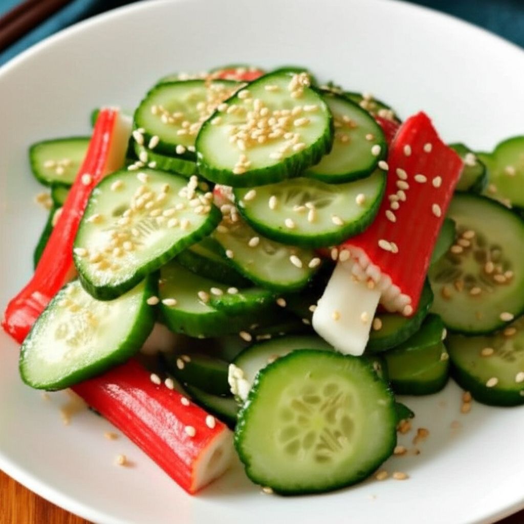 Sunomono (Japanese Cucumber and Seafood Salad)