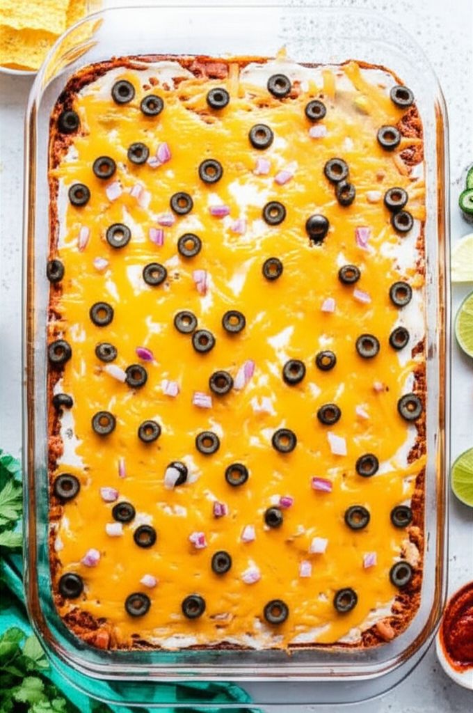 Taco Dip with Refried Beans