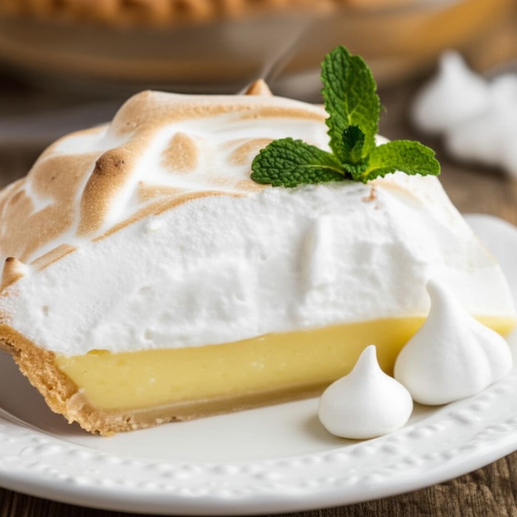 Vinegar Pie With Meringue