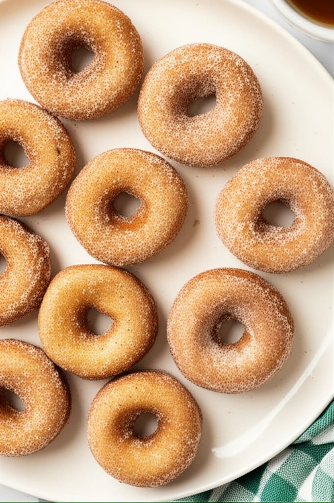 Air Fryer Cinnamon-Sugar Doughnuts