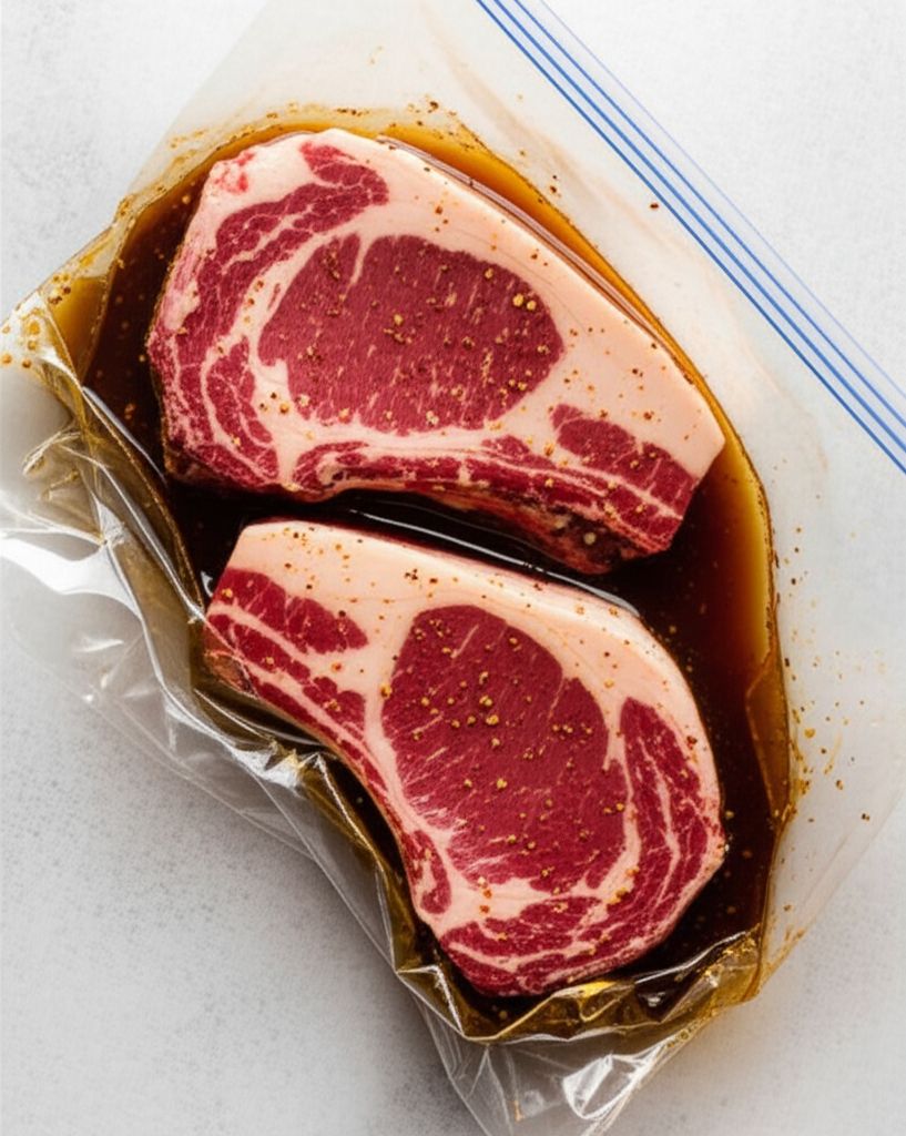 Air Fryer Rib-Eye Steak