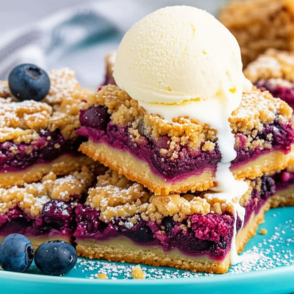 Blueberry Crumble Bars