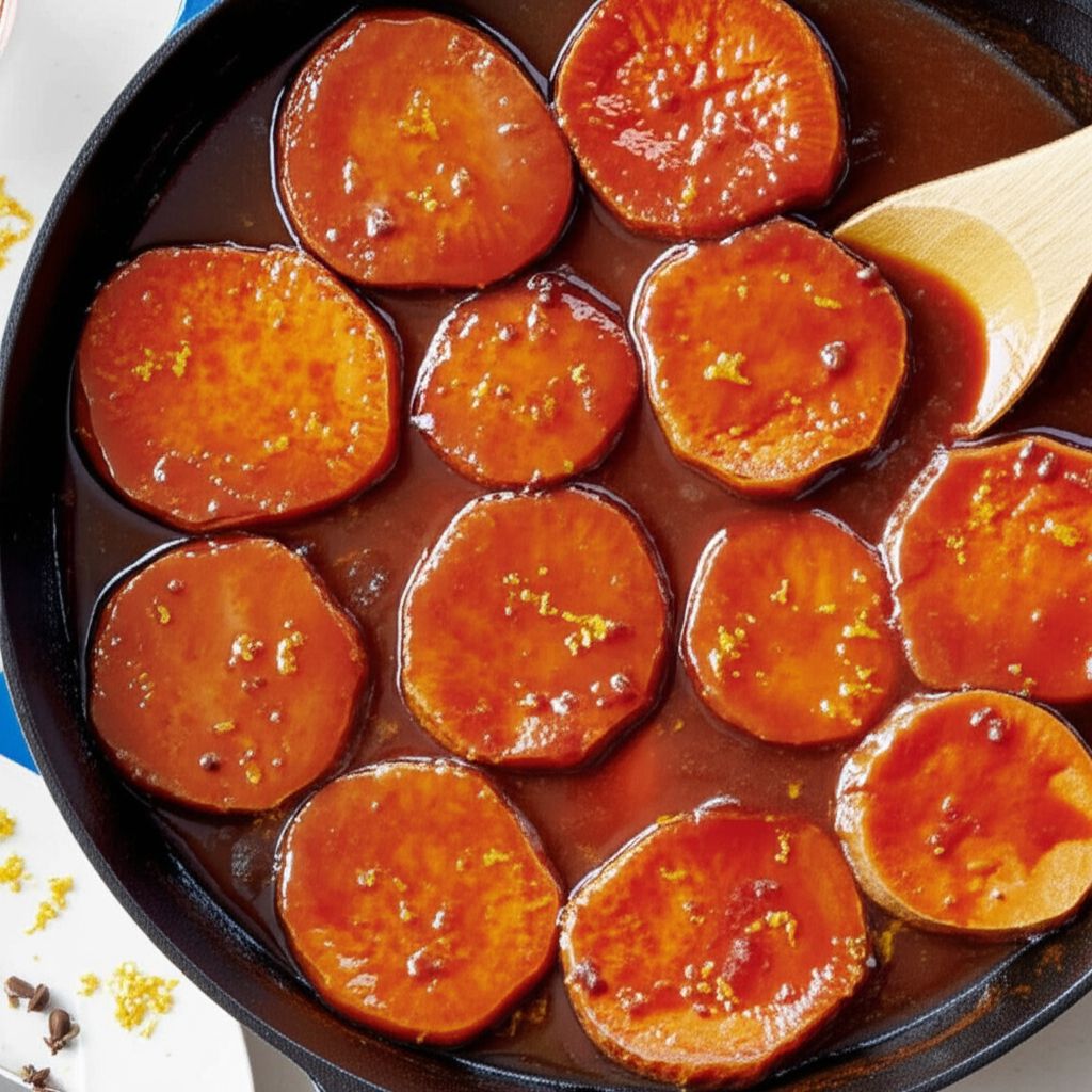 Candied Sweet Potatoes with Orange Juice
