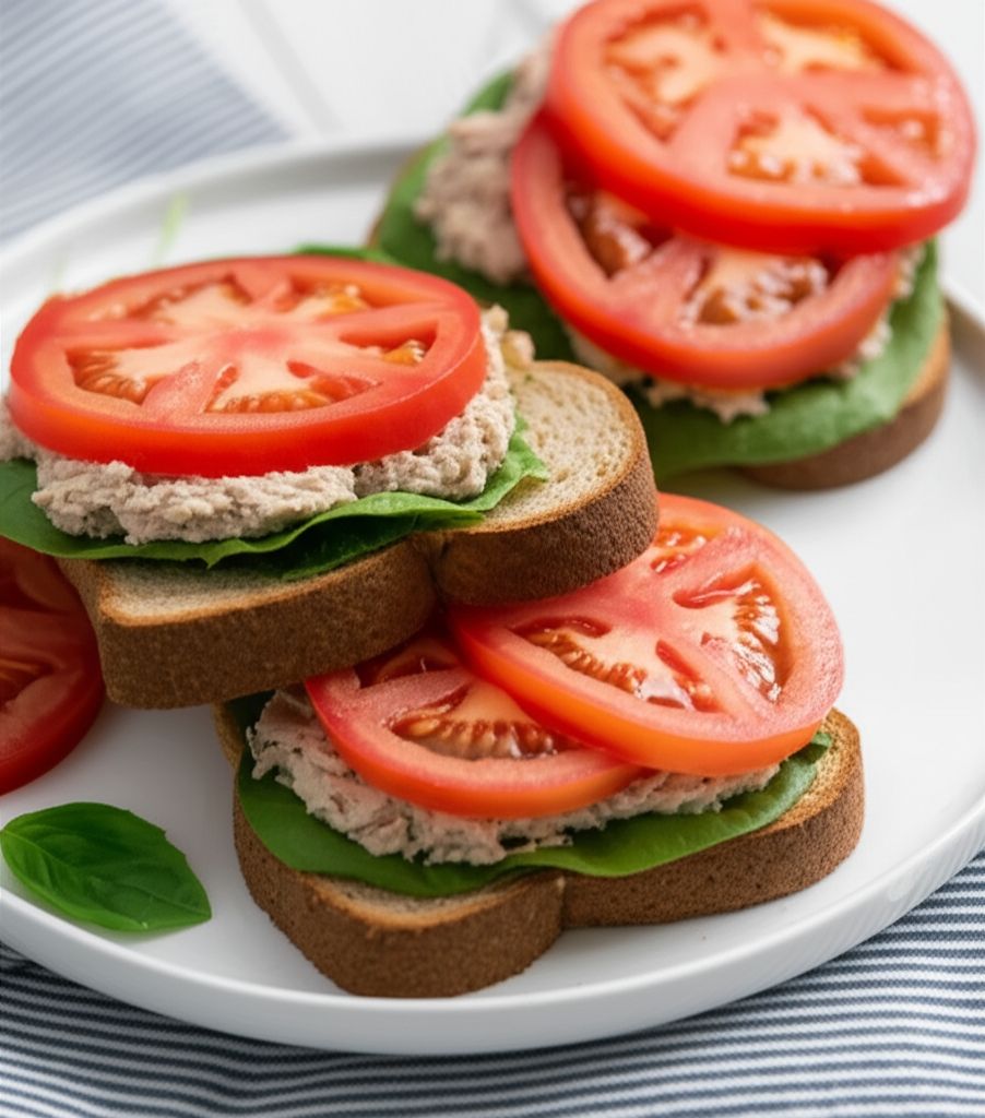 Carrie's Garlic Pesto Tuna Salad Sandwiches