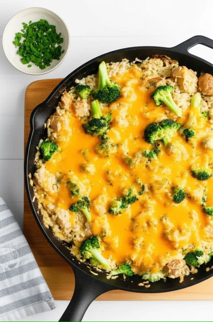 Chicken Broccoli Rice Skillet