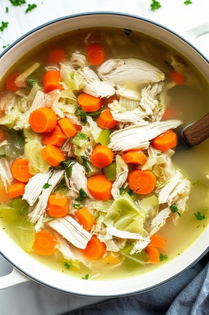 Chicken Soup with Cabbage