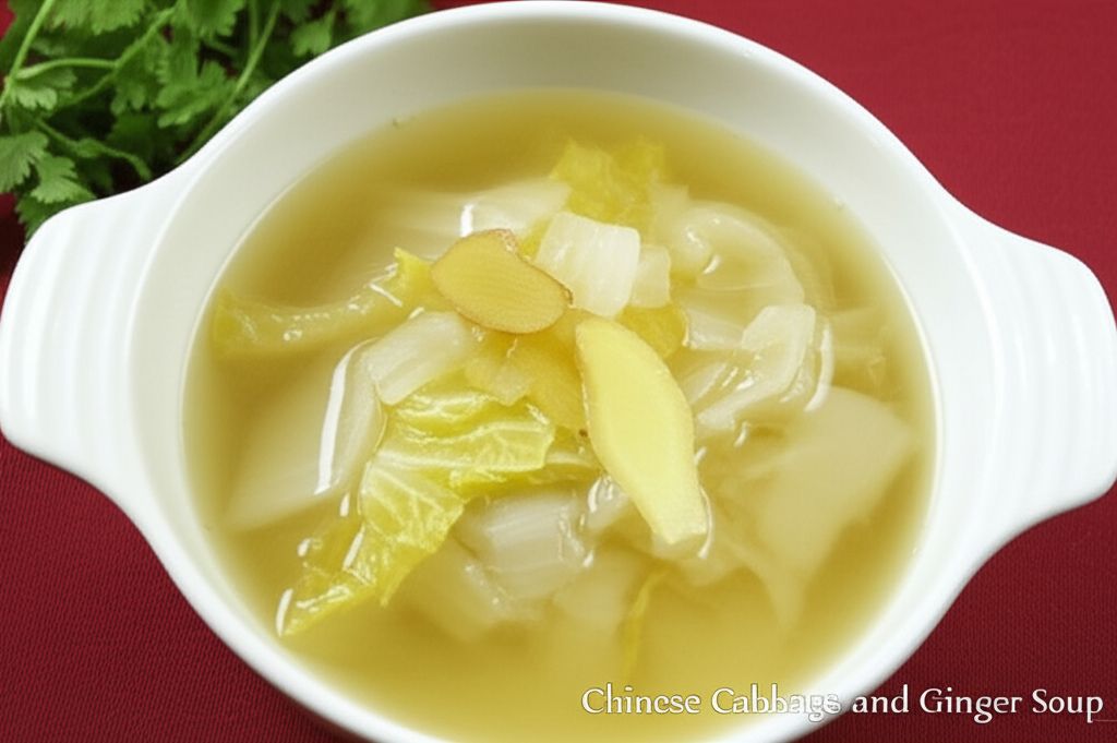 Chinese Cabbage and Ginger Soup