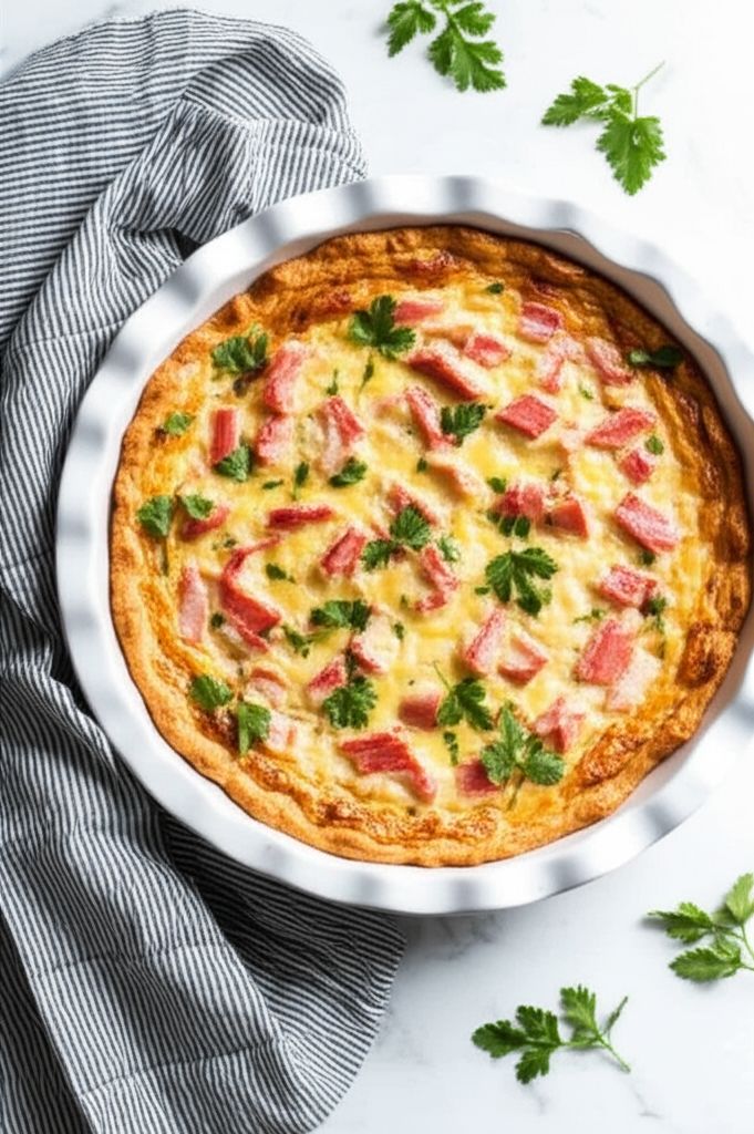 Crab and Swiss Quiche