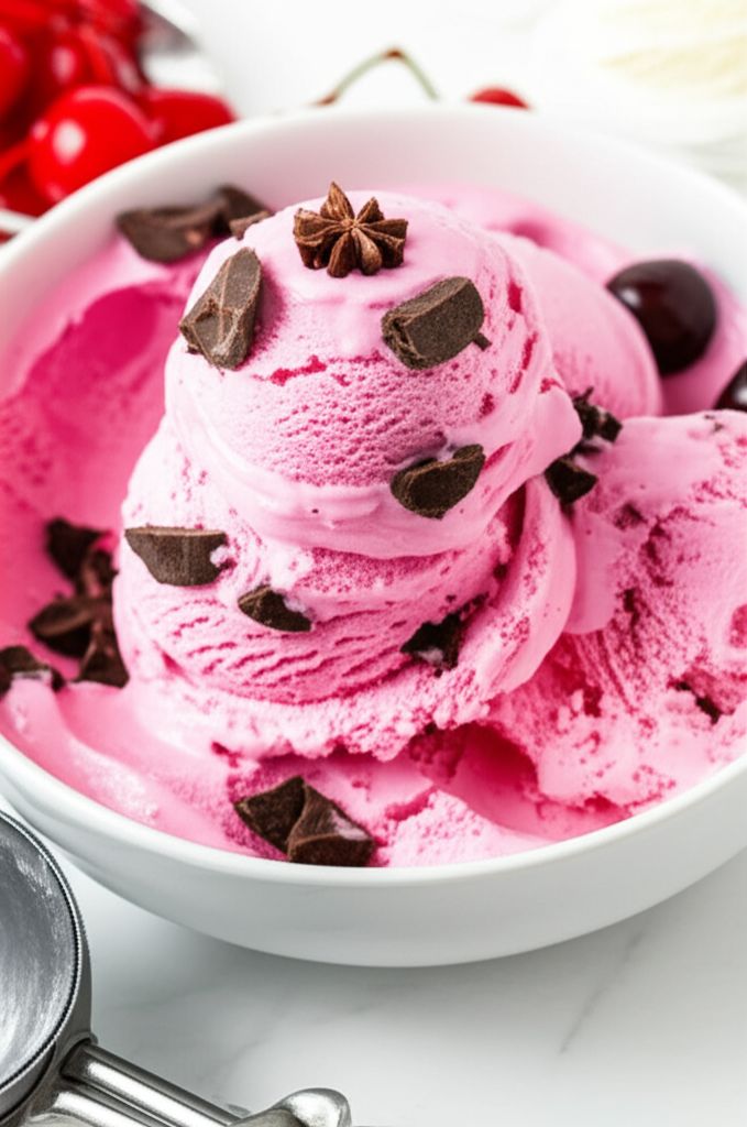 Divine Cherry Chocolate Ice Cream