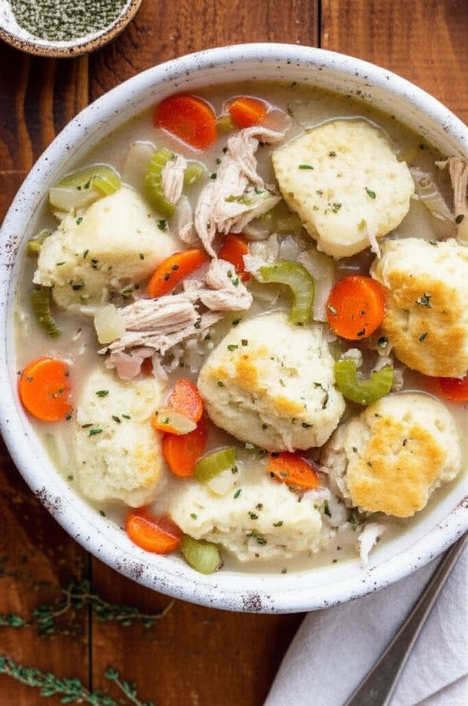 Easy Chicken and Dumplings with Vegetables