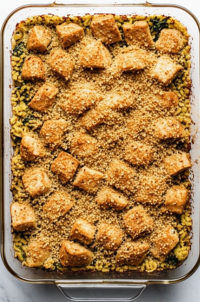 Everything Bagel Seasoned Chicken Casserole