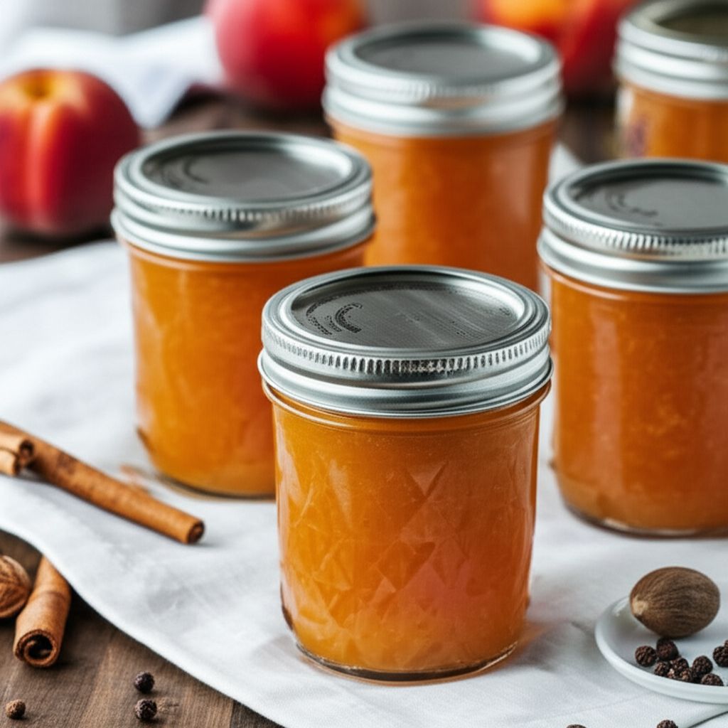 Fresh Spiced Peach Jam