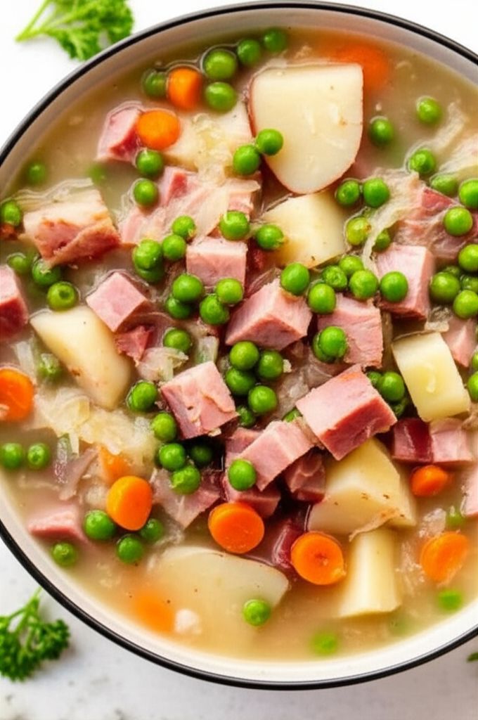 Hearty Cabbage and Ham Soup