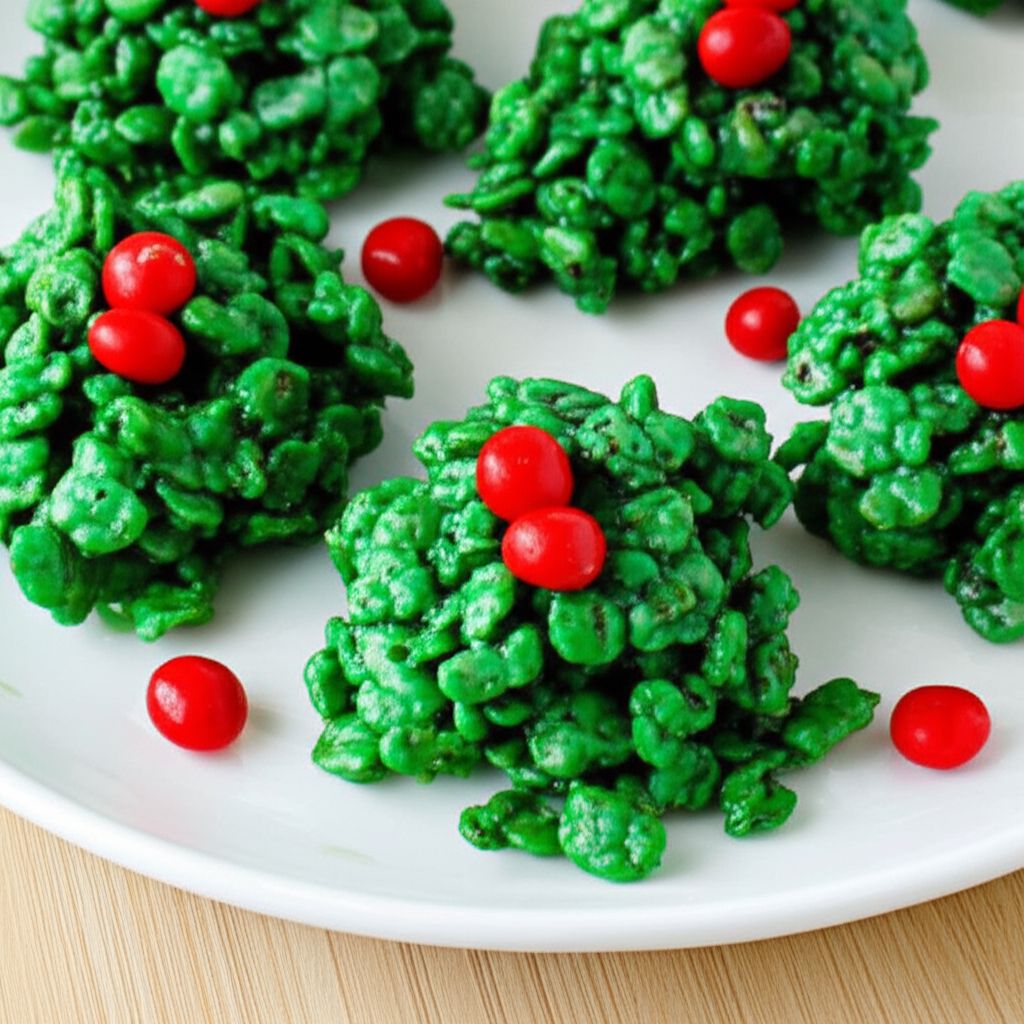 Holly Christmas Cookies