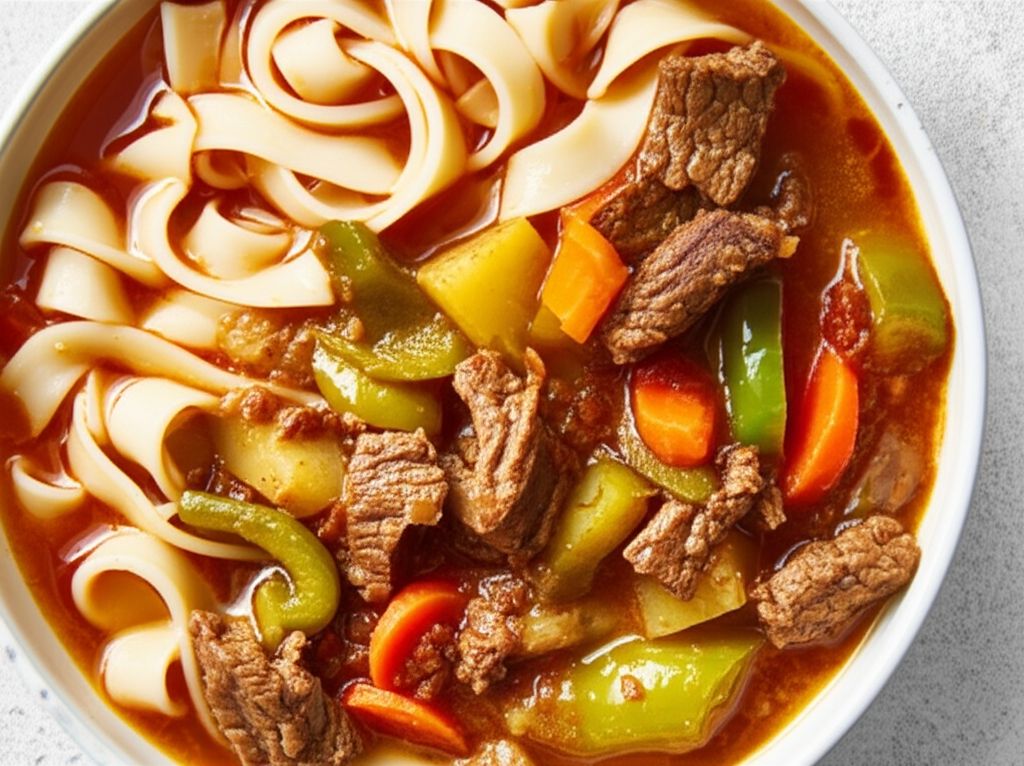 Lagman (Uzbek Noodle Soup)