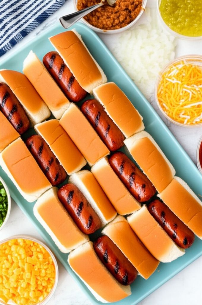Mini Grilled Hot Dog Sliders