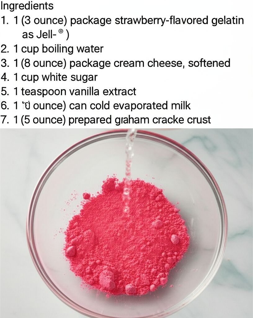 No Bake Strawberry Cheesecake
