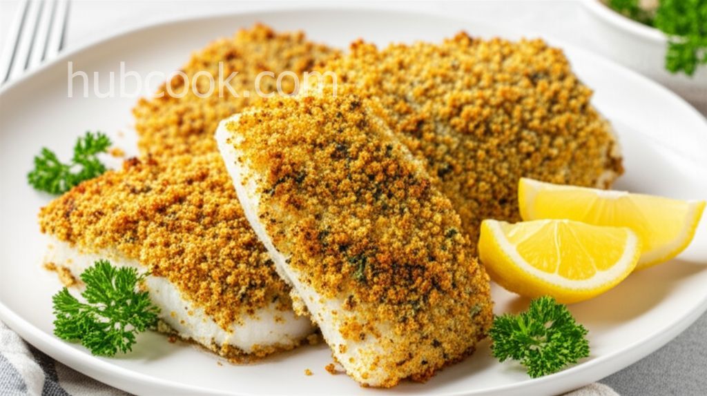 Oven-Baked Cod with Bread Crumbs