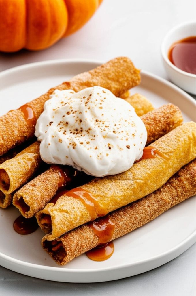Pumpkin Cheesecake Enchiladas