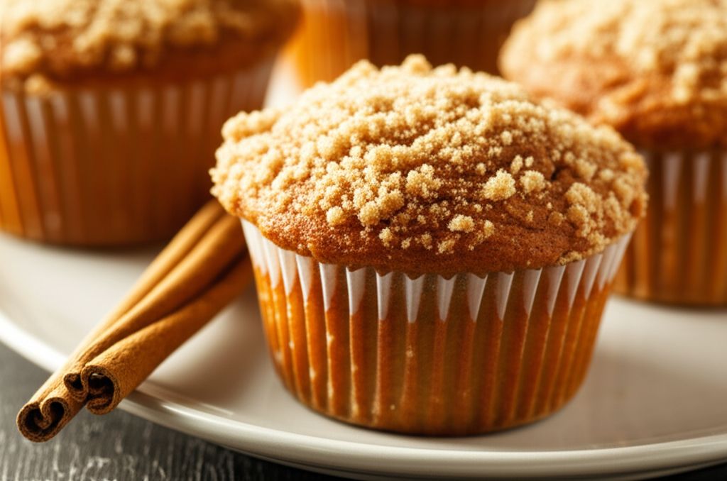 Pumpkin Muffins with Streusel Topping