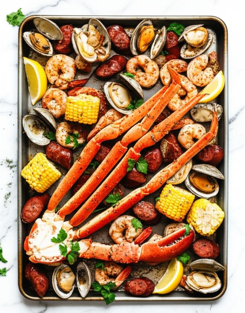 Sheet Pan Seafood Boil