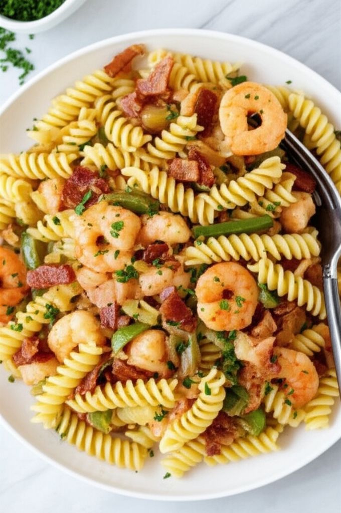 Shrimp and Tasso Pasta