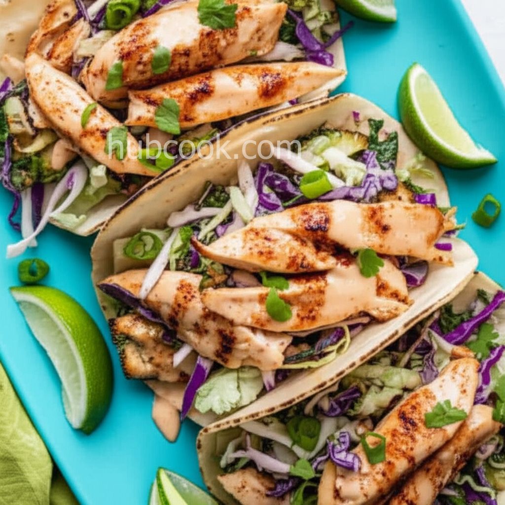 Slow Cooker Asian Chicken Tacos with Broccoli Slaw