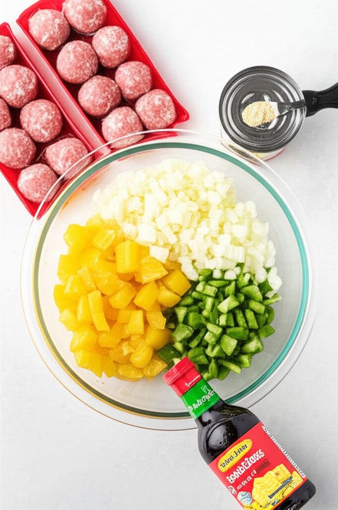 Slow Cooker Pineapple-BBQ Meatballs
