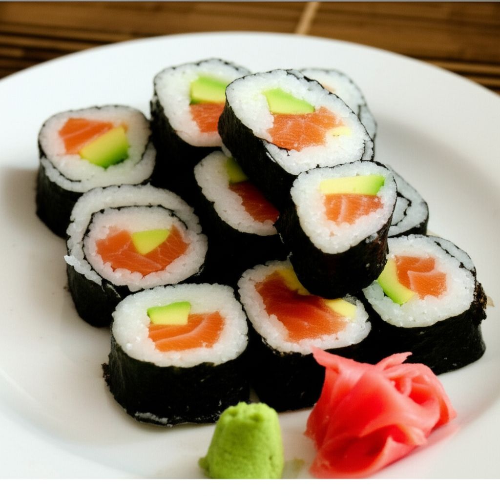 Smoked Salmon Sushi Roll
