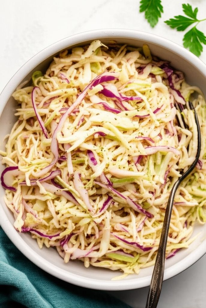 Tangy Coleslaw for Pulled Pork