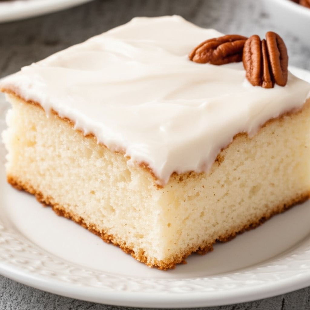 White Texas Sheet Cake