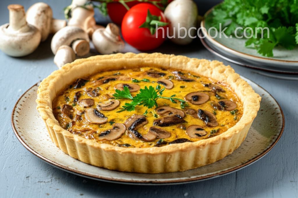 Mushroom Quiche