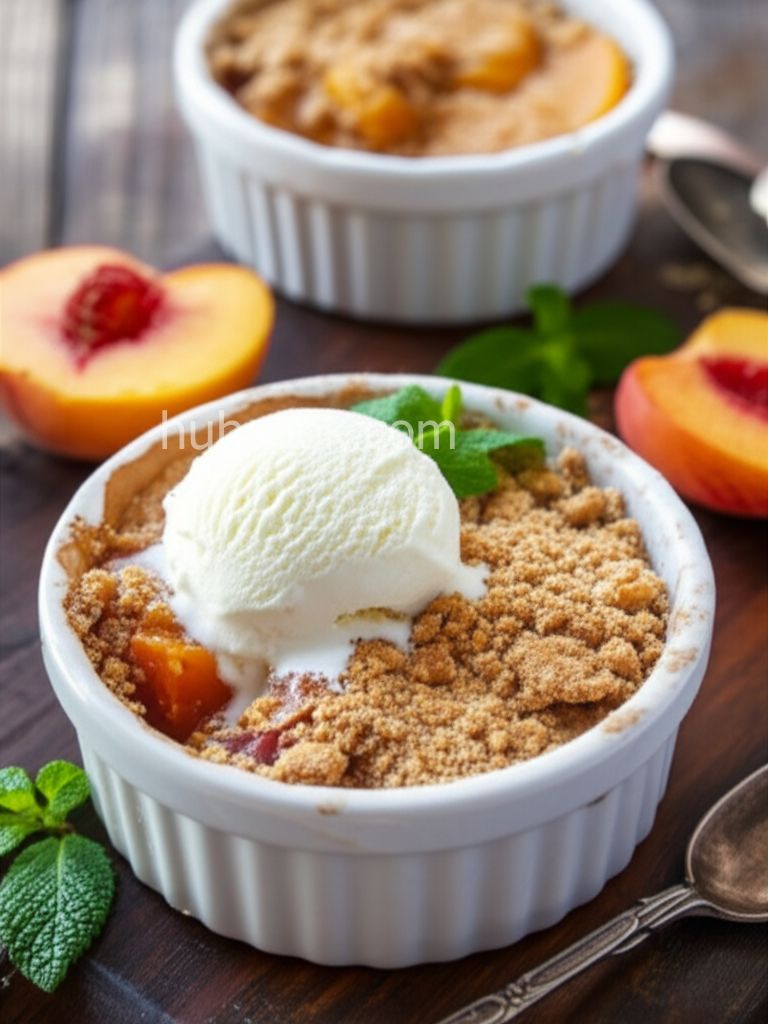 Peach Crisps and Crumbles